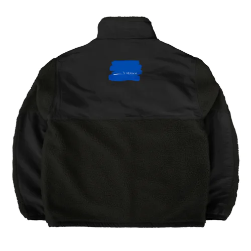 My Original Version - colored BLUE Boa Fleece Jacket