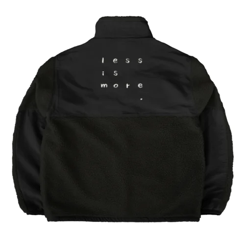 Less is More Boa Fleece Jacket