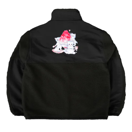 かき氷大好き Boa Fleece Jacket