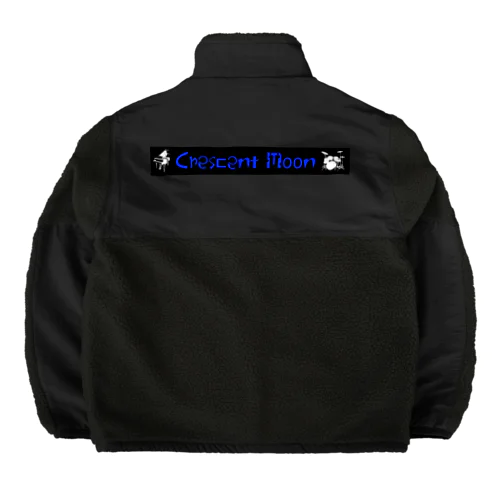 CrescentMoonブラック Boa Fleece Jacket