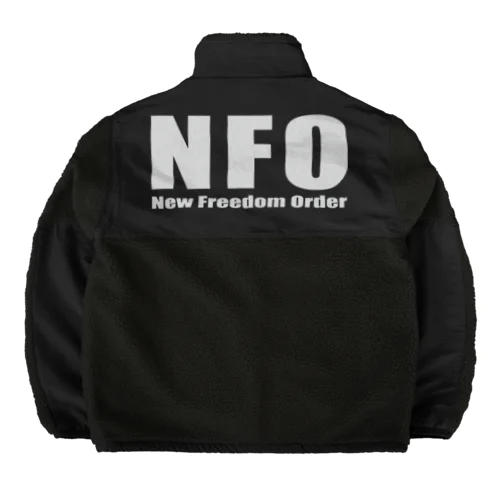 NFO-NewFreedomOrder ボアフリースジャケット