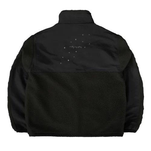 天の川銀河 Boa Fleece Jacket