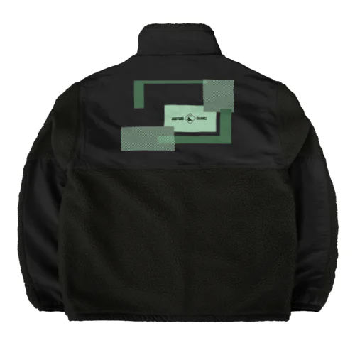 CYBER WINDOW GRN Boa Fleece Jacket