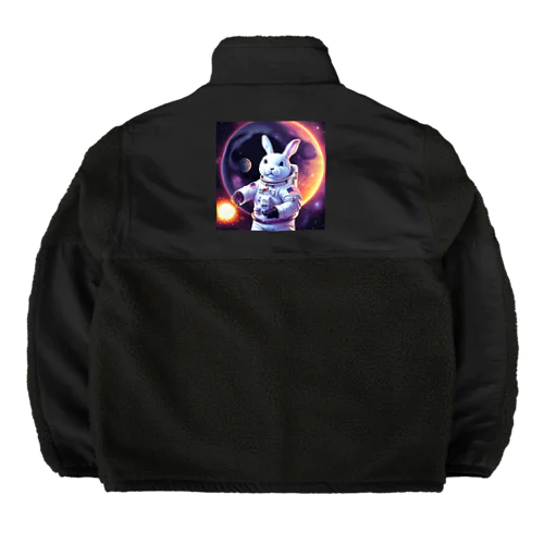 space usagi rabbit Boa Fleece Jacket