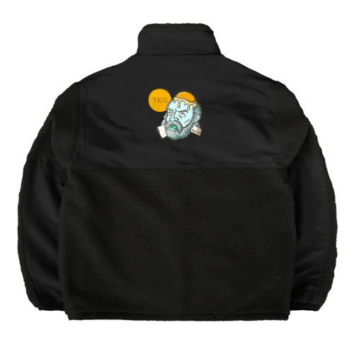 【バックプリント】卵かけガリレオ Boa Fleece Jacket