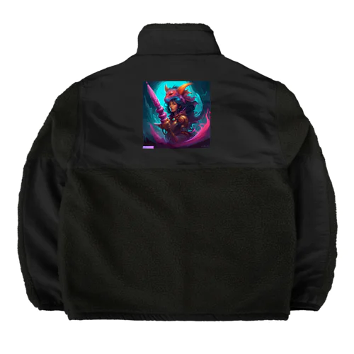 AIびじょモンアート Boa Fleece Jacket