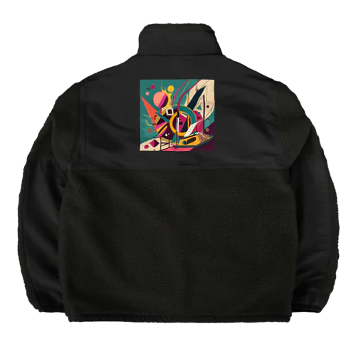 ガラクタアート Boa Fleece Jacket