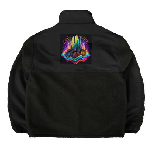 サイバーパンク都市 Boa Fleece Jacket