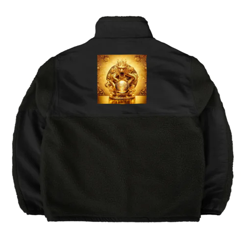 【金運爆上げ】金龍守護神グッズ_001 Boa Fleece Jacket