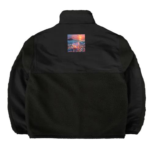 美しすぎるハートシーグラス Boa Fleece Jacket