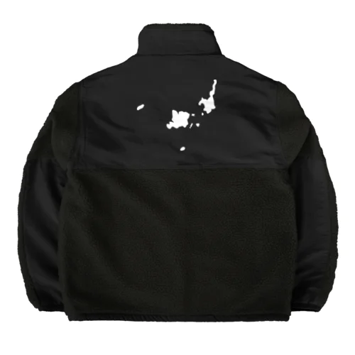 八重山白地図　バックプリント Boa Fleece Jacket