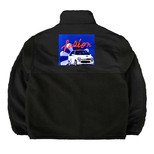 クルマ融合80年代 Boa Fleece Jacket