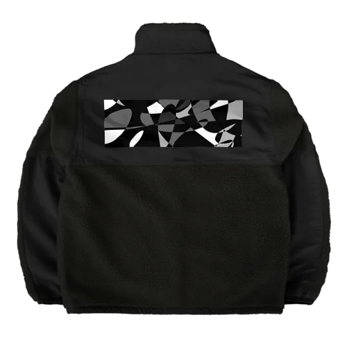 モノクロ自由形 Boa Fleece Jacket