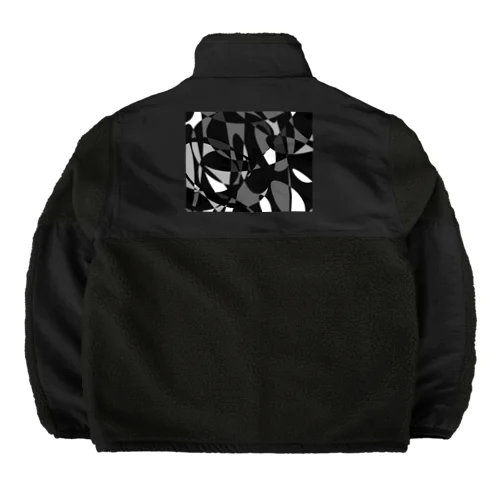 モノクロ自由形-2 Boa Fleece Jacket