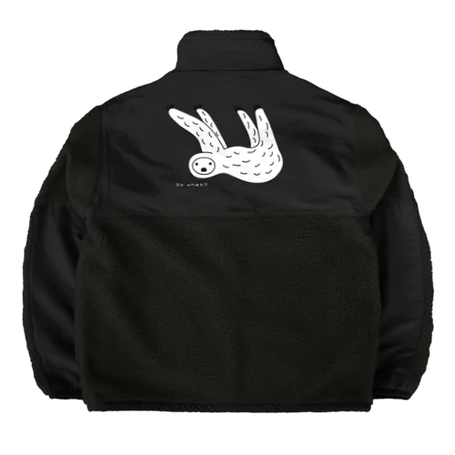 ナマケくん（白） Boa Fleece Jacket