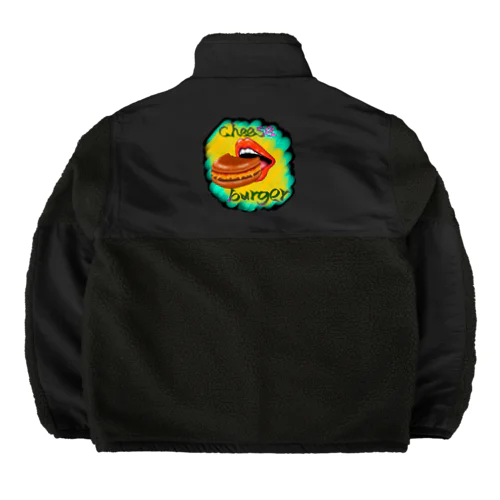 チーズバーガー-グルメシリーズ Boa Fleece Jacket
