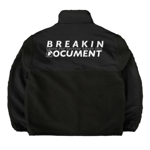 Breakin Document ボアフリースジャケット