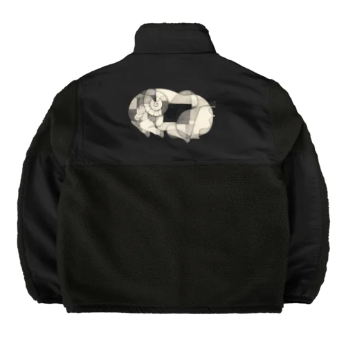 電気羊の夢 Boa Fleece Jacket