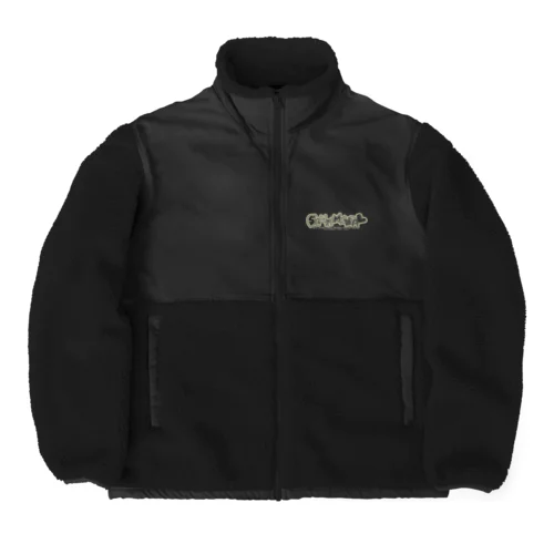センチメンタルロゴ単色 Boa Fleece Jacket