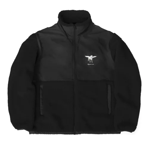 Pegasus soar in the starlight  Boa Fleece Jacket