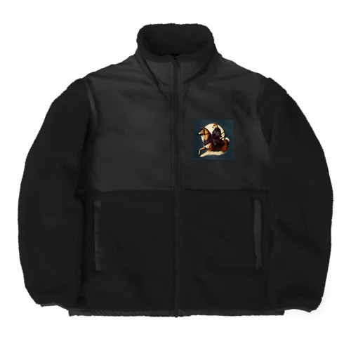 馬に乗った柴侍 Boa Fleece Jacket