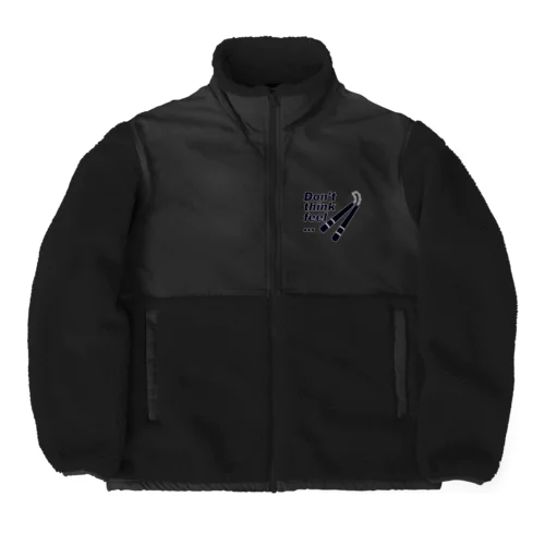 ヌンチャクとあのセリフ Boa Fleece Jacket