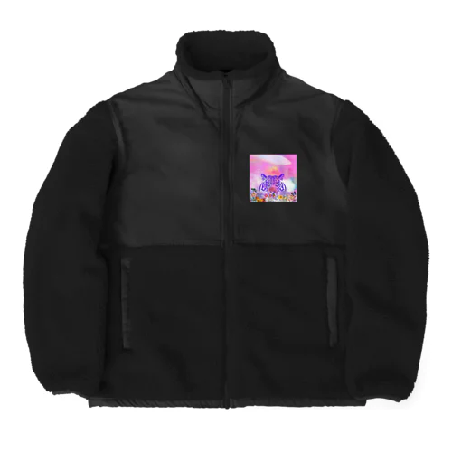 夢見るトラ Boa Fleece Jacket