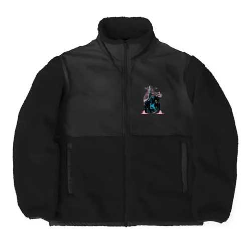 "heartbeat" Boa Fleece Jacket