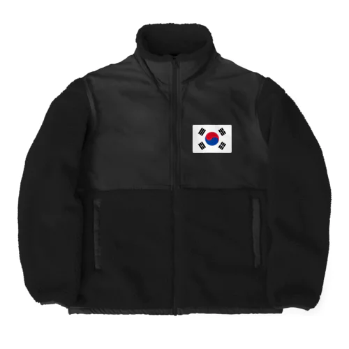 韓国の国旗 ボアフリースジャケット