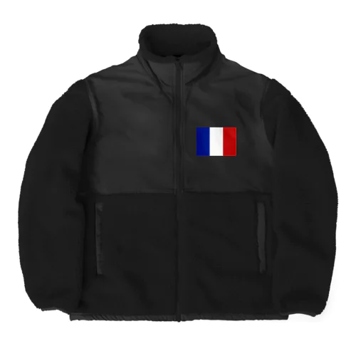 フランスの国旗 Boa Fleece Jacket
