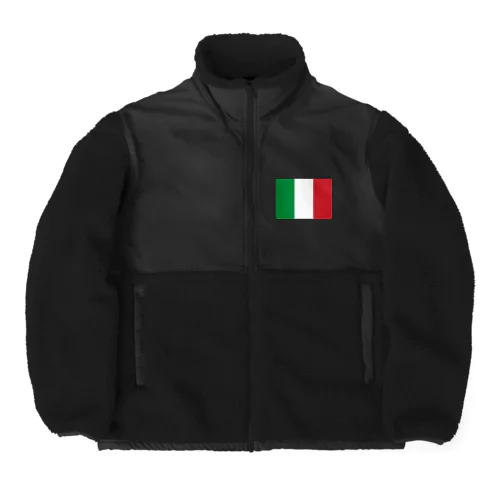 イタリアの国旗 Boa Fleece Jacket