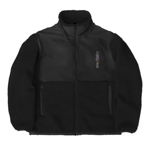 くすみカラーの宝石 Boa Fleece Jacket