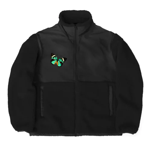 ポリゴン蝶 Boa Fleece Jacket