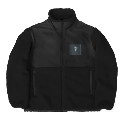 darkGreen Boa Fleece Jacket