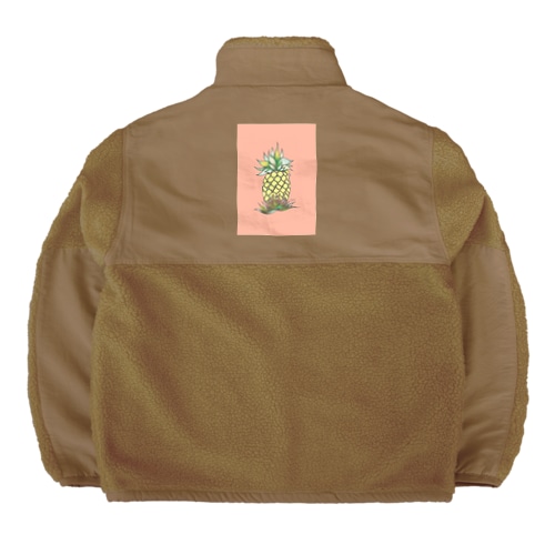 pineapple Boa Fleece Jacket