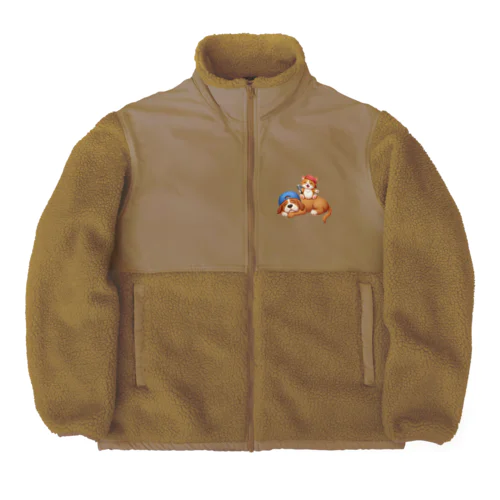 仲良しワンニャン Boa Fleece Jacket