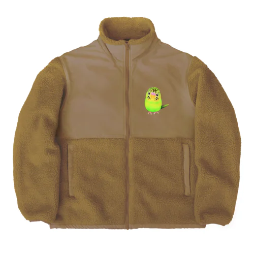 うるうる黄緑ジャンボ① Boa Fleece Jacket