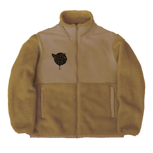 立ってるサブロウ黒 Boa Fleece Jacket