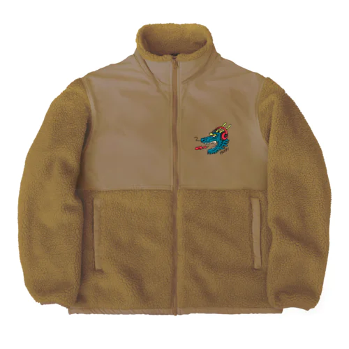 ヘッドホン・ドラゴン Boa Fleece Jacket