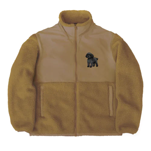 トイプードル ブラック Boa Fleece Jacket