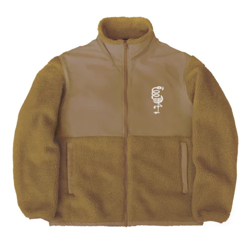 くるくるフラミンゴ Boa Fleece Jacket