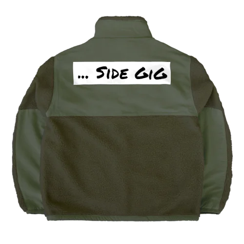 side GiG ロゴ ボアフリースジャケット