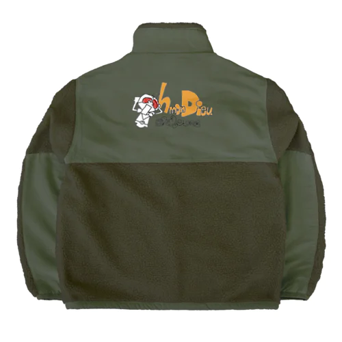 スーパーヒーロー　oh mon Dieu Boa Fleece Jacket