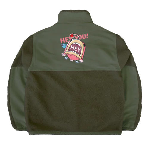 HEY YOU!*釣れたかもA* Boa Fleece Jacket