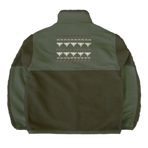 蛾(moth) Boa Fleece Jacket