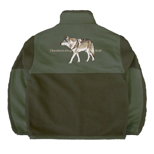 2種のオオカミジャケット Boa Fleece Jacket