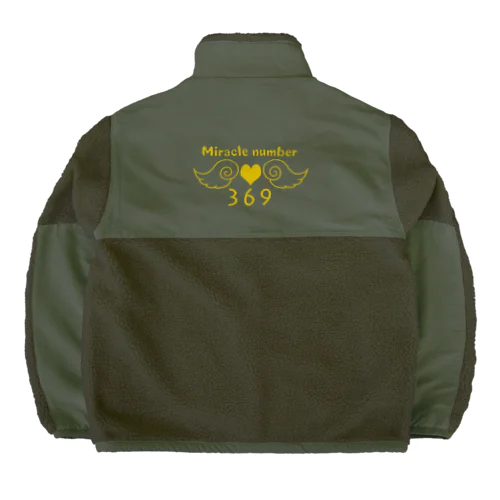 ミラクルナンバー369 Boa Fleece Jacket