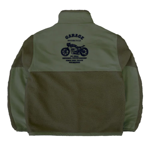 武骨なバイクデザイン(バックpt) Boa Fleece Jacket