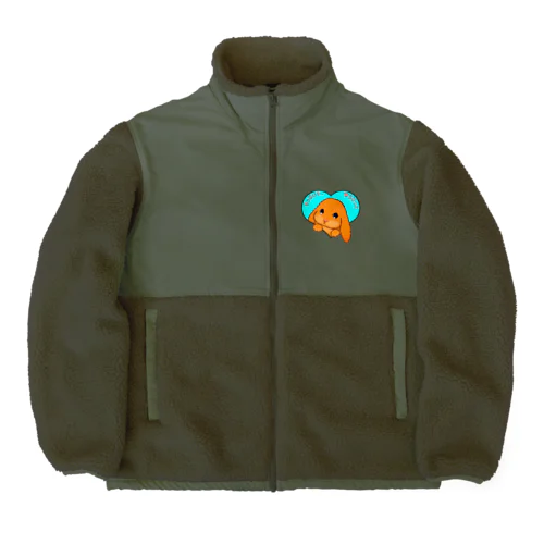 ろっぷいやーらびっと　日本語バージョン Boa Fleece Jacket