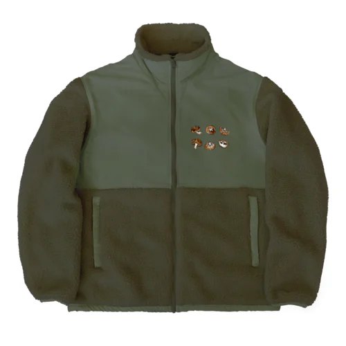 どんこしいたけ Boa Fleece Jacket